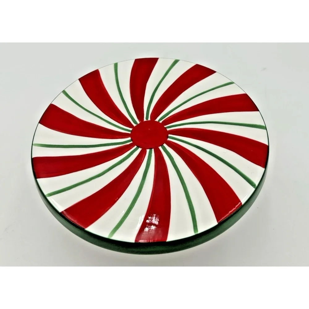 St. Nicholas Square‎ Candy Greetings Collection Pedestal Cake Stand Christmas
